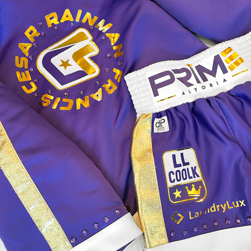 SATIN MEN’S LONG SLEEVE BOXING KIT