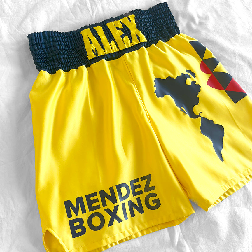 SATIN MEN’S BOXING TRUNKS