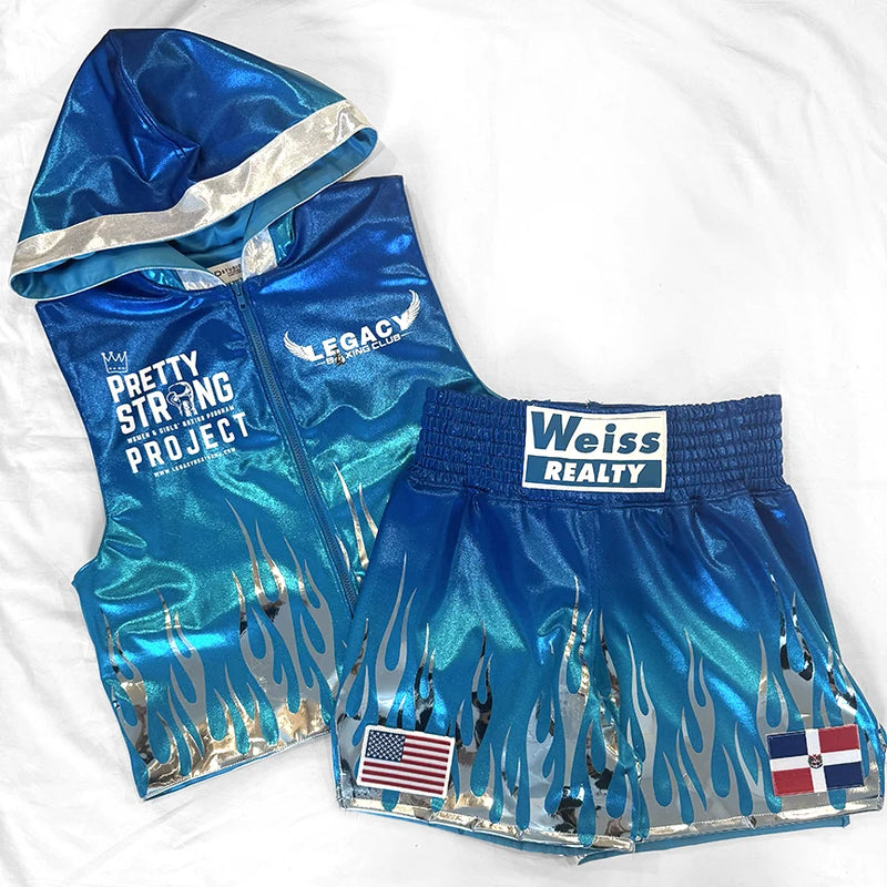 Women's Vest & Boxing Trunks