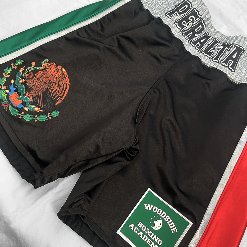SATIN SPANDEX MEN’S BOXING TRUNKS