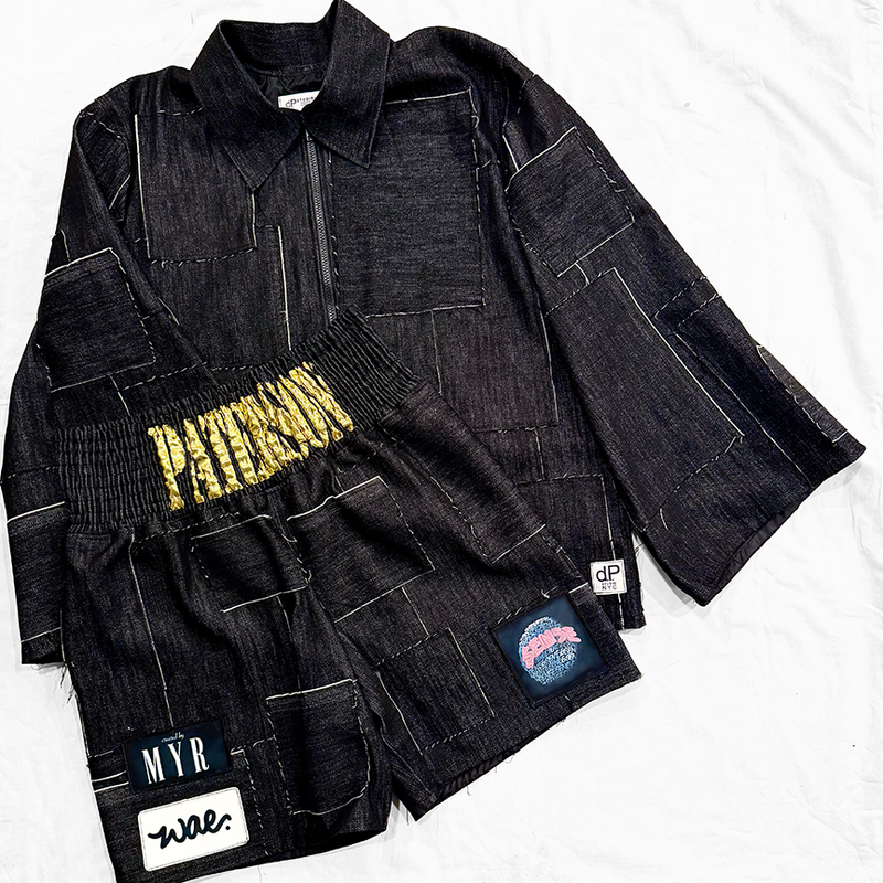 Men's Long Sleeve Jacket & Boxing Trunks