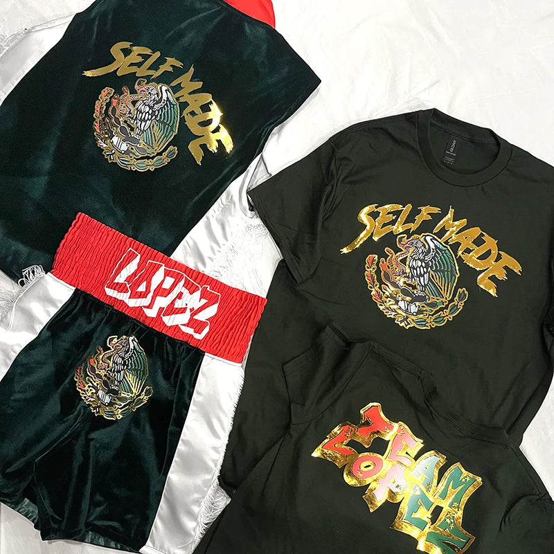 Men's Vest & Boxing Trunks/ Team Tee shirts
