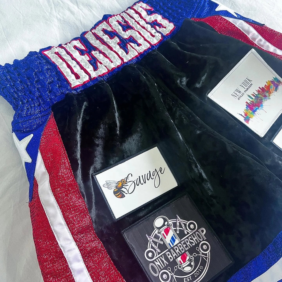 CRUSHED VELVET MENS’ BOXING TRUNKS