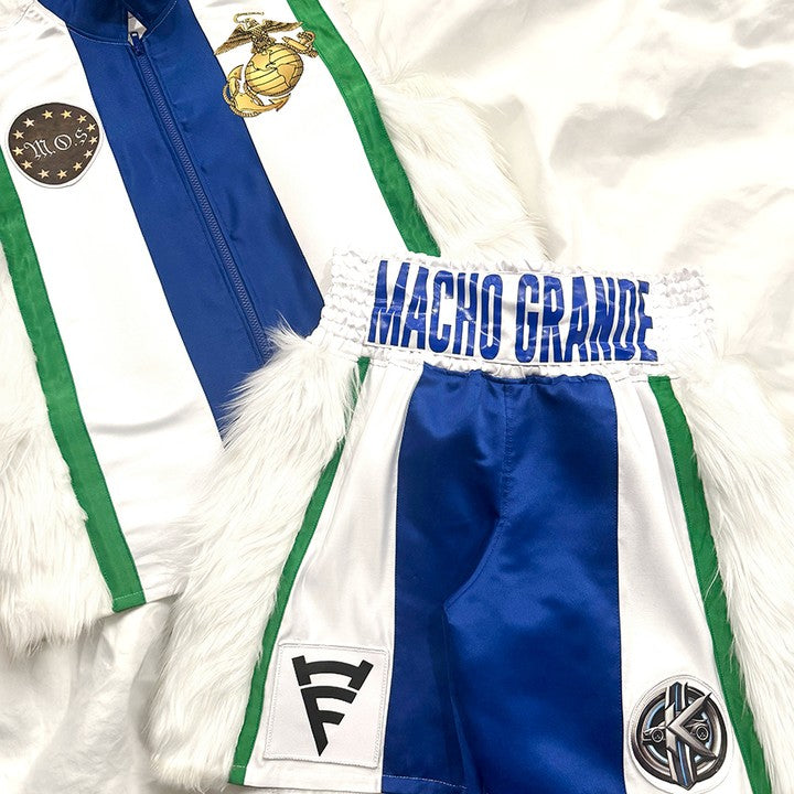 Satin Men's Vest & Boxing Trunks