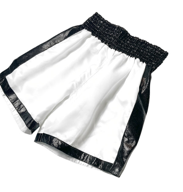 XXS Side Stripe Satin Boxing Trunks